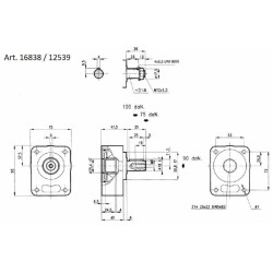 Supporto tirocinghia albero cilindrico Ã˜ 18mm per pompa gruppo 1