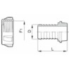 Portagomma con girello dritto M42x3 femmina Ã˜ 30