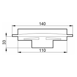 Coperchio per cisterne con Ã˜ 110mm e altezza 33mm