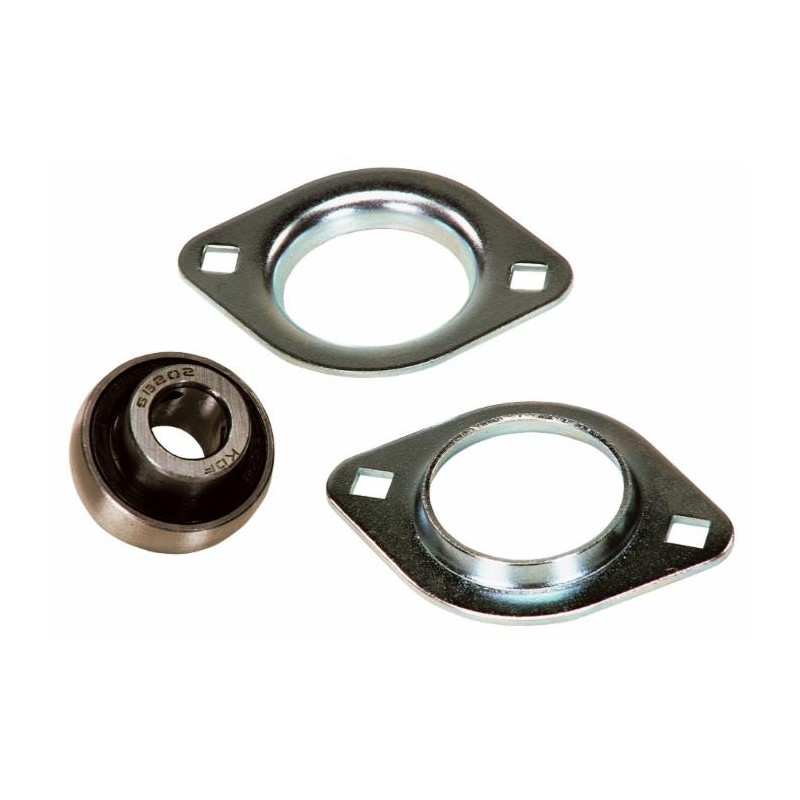 Supporto a flangia a 2 fori in lamiera stampata SBPFL 205 con cuscinetto Ã˜ 25mm