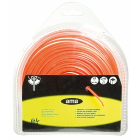 Filo decespugliatore sezione quadrata Ã˜ 3mm 48m