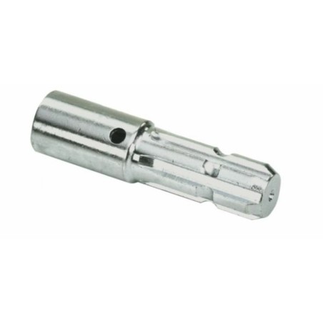 Riduzione per presa di forza con profilo interno 16x20x4mm con 6 scanalature e lunghezza 120mm