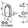 Fanale freccia laterale arancio adattabile a a riferimento originale Cobo 04108000