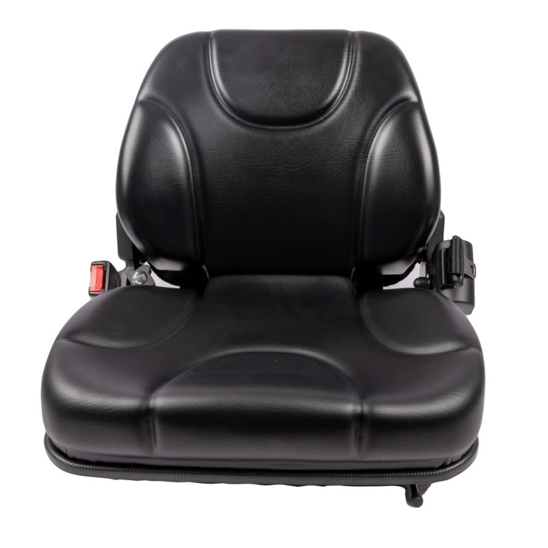 Sedile MUL020MA in sky nero con sospensione meccanica microswitch e cintura