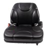 Sedile MUL020MA in sky nero con sospensione meccanica microswitch e cintura
