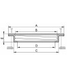 Anello per coperchio cisterna filettato con Ã˜ foro cisterna 320mm e Ã˜ esterno flangia 360mm
