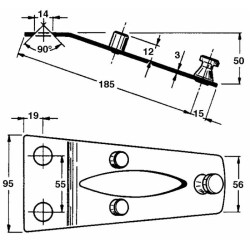 Piastra portacoltello adattabile Morra 3804203003