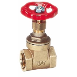 Valvola a saracinesca in ottone F-F con filetto 3"