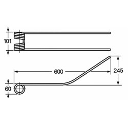Dente giroandanatore adattabile Gaccagli filo 8,5