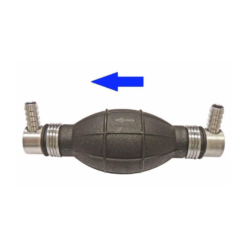 Pompa di adescamento gasolio Ã˜ 8mm con attacchi 90Â°