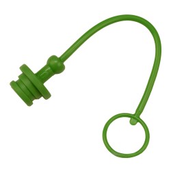 Tappo per innesto rapido verde femmina da M1/2"