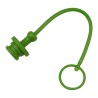 Tappo per innesto rapido verde femmina da M1/2"