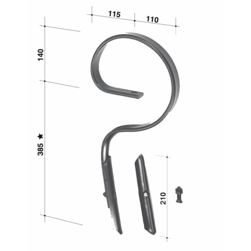 Molla flex Jackpot con vomere 32x12mm