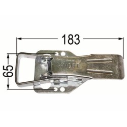 Chiusura per rimorchio a molla 183x65mm