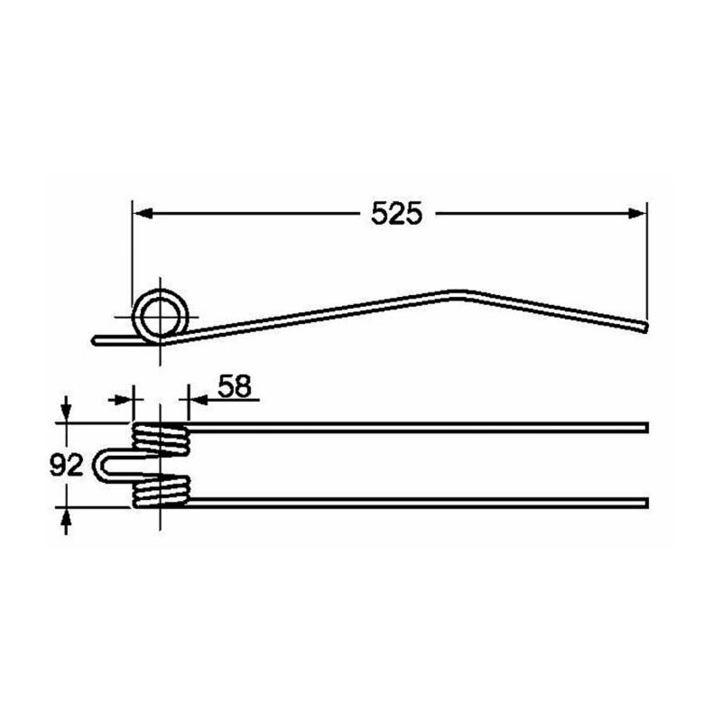 Dente giroandanatore adattabile Fahr 1650,2731 0623,1509 1,1089,030,101,00 filo 9