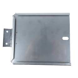 Portatarga con cerniera in acciaio inox 165x165mm