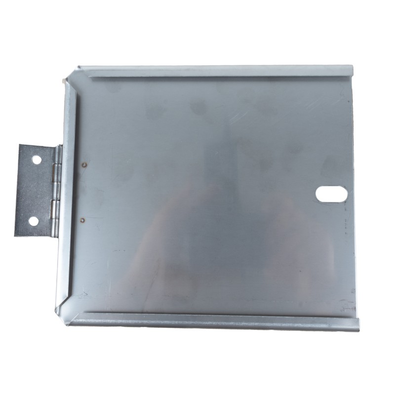 Portatarga con cerniera in acciaio inox 165x165mm