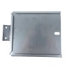 Portatarga con cerniera in acciaio inox 165x165mm