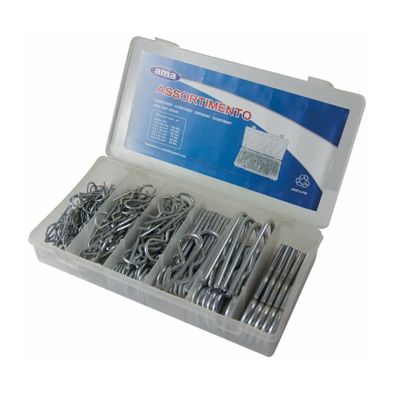 Set assortito con 150 coppiglia a molla