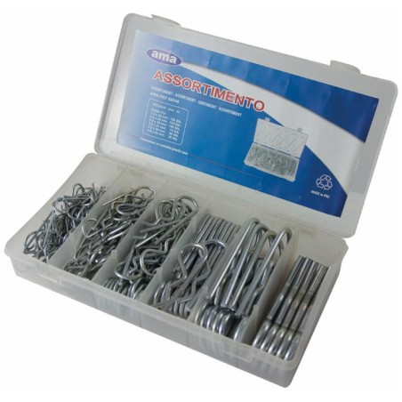 Set assortito con 150 coppiglia a molla