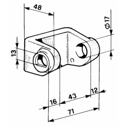Cavallotto stopped destro Ã˜ 13mm