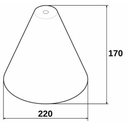 Campana per diserbo localizzato arancione