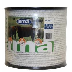 Rotolo corda elettrica Ã¸ 6mm lunghezza 200 mt
