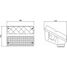 Fanale posteriore alogeno destro 188x140mm 3 funzioni luminose