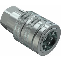Innesto rapido a valvola femmina push-pull da 1/2" npt Faster