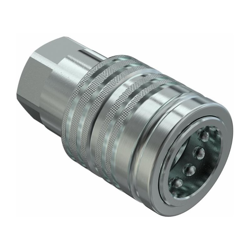 Innesto rapido a valvola femmina push-pull da 1/2" npt Faster