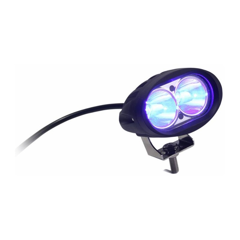 Faro da lavoro a 2 LED a lungo raggio Spot blu 10W IP67