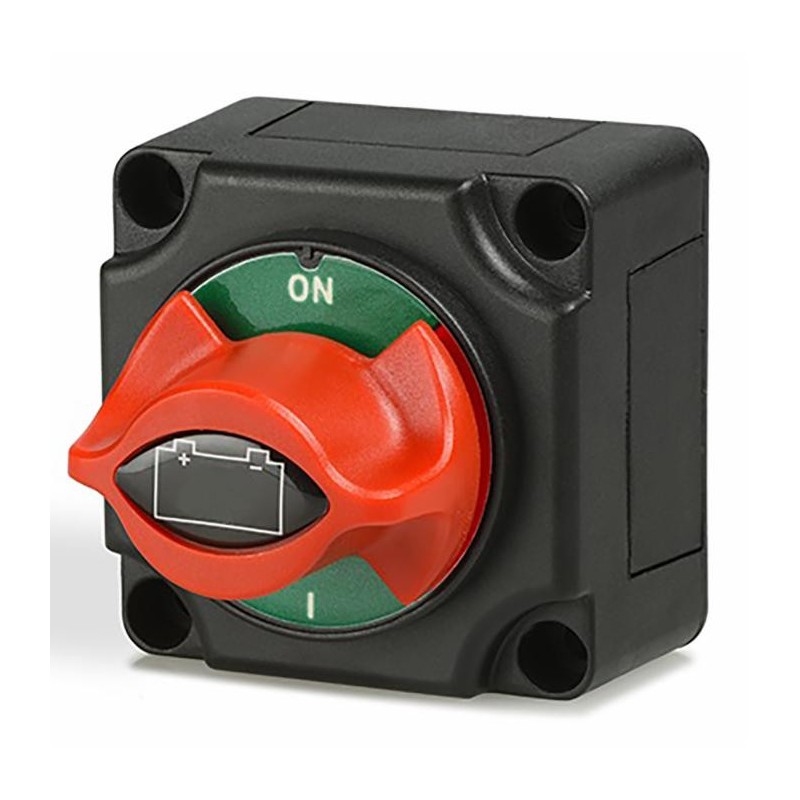 Interruttore staccabatteria 12-24V con maniglia rotativa
