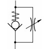 Regolatore di flusso unidirezionale da 1/4" in acciaio