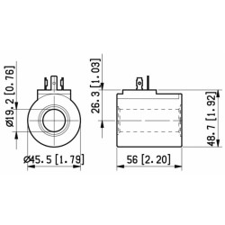 Bobina a 12VDC per elettrodistributori da 50 litri