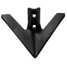 Vomere Ama lancia piatto 250x6mm e interasse con fori da 45mm