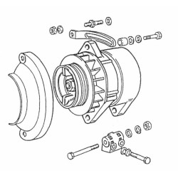 Alternatore adattabile a rif,Cnh 4808498,14V - 45A con regolatore