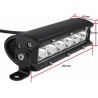 Faro da lavoro a barra 6 LED Epistar a lungo raggio Spot 30W IP67