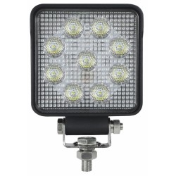 Faro da lavoro 9 LED OSRAM quadrato ad ampio raggio freddo 13,5W IP67 IP69K