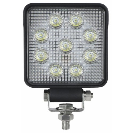 Faro da lavoro 9 LED OSRAM quadrato ad ampio raggio freddo 13,5W IP67 IP69K