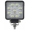 Faro da lavoro 9 LED OSRAM quadrato ad ampio raggio freddo 13,5W IP67 IP69K