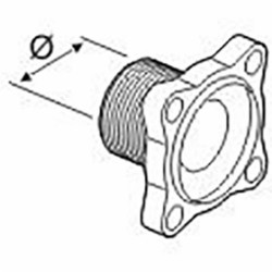 Flangia tipo M fil.M 3/4"valvola 463 adattabile ad Arag 463000H.030.