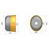 Controcuffia cardano ovale grande con fascia Ã˜ 370x300mm