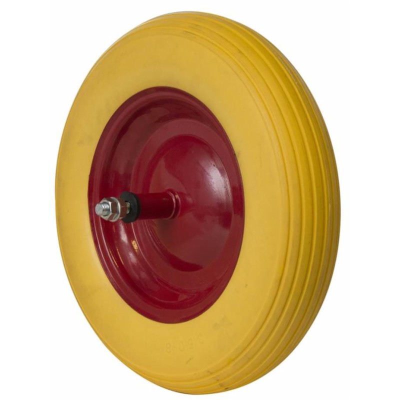 Ruota per carriola in poliuretano Ã¸ 368mm