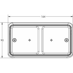 Fanale anteriore dx per trattore da 12V adattabile al rif. originale Ford D3NN13200B