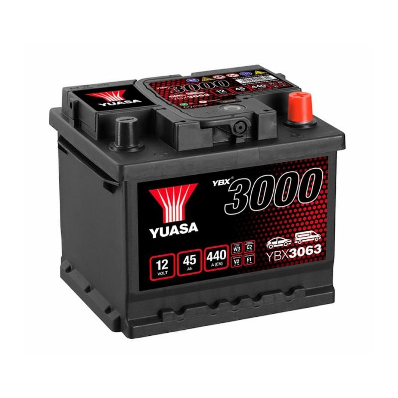 Batteria Yuasa 12V 45Ah spunto 440A 207x175x175mm polaritÃ  dx