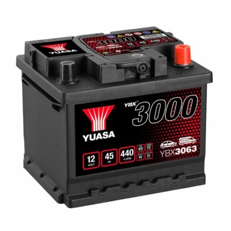 Batteria Yuasa 12V 45Ah spunto 440A 207x175x175mm polaritÃ  dx