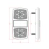 Fanale posteriore dx a LED 12V dimensioni 150x22x80mm