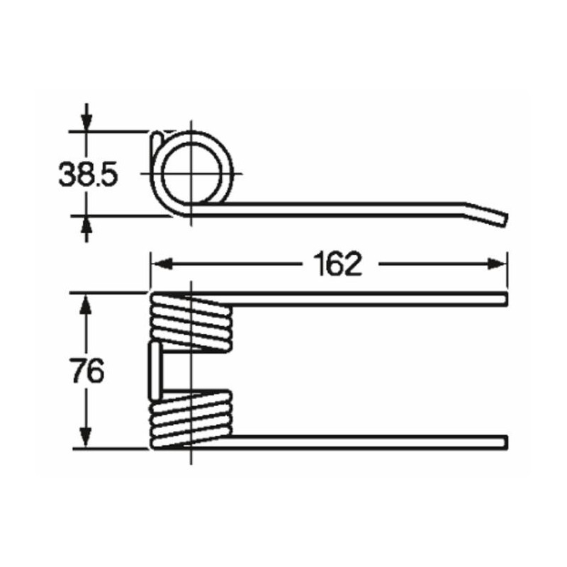 Dente pick-up adattabile Krone 9379190 filo 5,5
