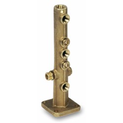 Barra irrorante Braglia M365 in ottone completa di 4 tappi G3/8"M