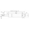 Molla a gas Stabilus estensione max 200,5mm 100 N adattabile al riferimento originale Landini 3657737M91